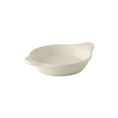 Tuxton Oval Duratux Shirred Egg In Eggshell White