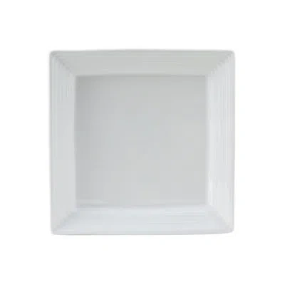 Tuxton Pacifica 9-3/4-inch Square Plate In White