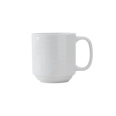 Tuxton Pacifica Coffee Mug In Porcelain White