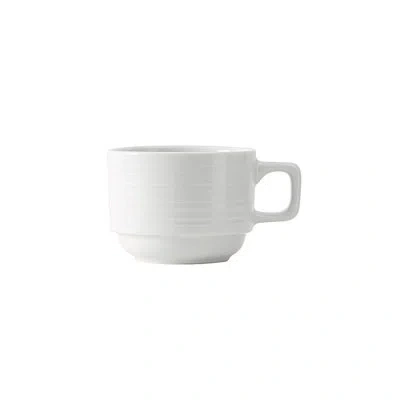 Tuxton Pacifica Stackable Coffee Mug In White