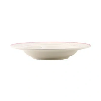 Tuxton Pasta Bowl In White;pink