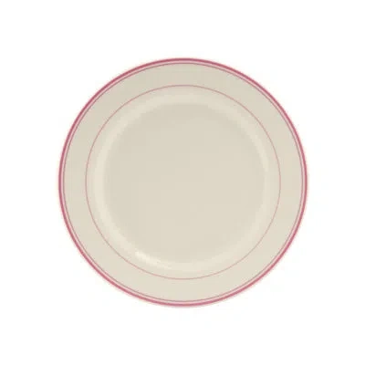 Tuxton Plate In White;pink