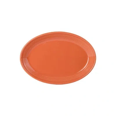 Tuxton Porcelain Platter In Orange