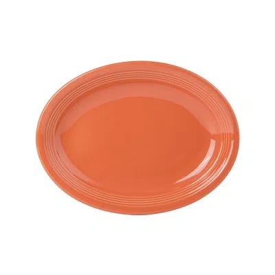 Tuxton Porcelain Platter In Orange