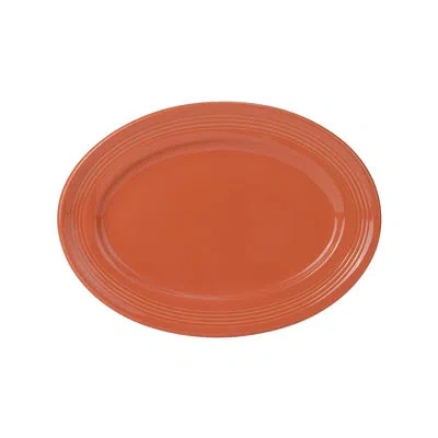 Tuxton Porcelain Platter In Orange