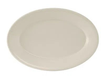 Tuxton Reno Oval Platter 9-3/8"x6-1/2", 24 Pieces In White