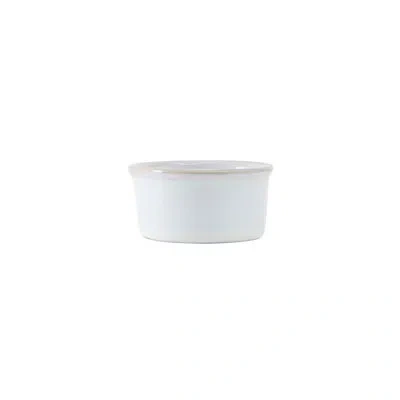 Tuxton Round Artisan Ramekin In Agave White