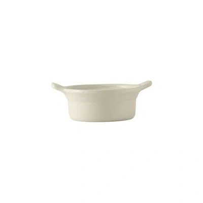 Tuxton Round Duratux Casserole With Lug Handles In Eggshell White
