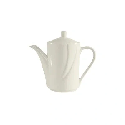 Tuxton San Marino Teapot In Pearl White