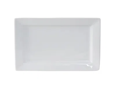 Tuxton Santorini Rectangular Plate 11"x7", 12 Pieces In White