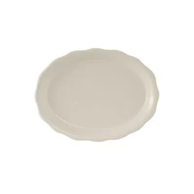 Tuxton Shell Platter In Eggshell White