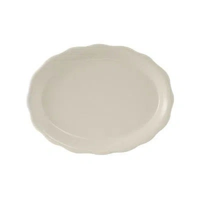 Tuxton Shell Platter In Eggshell White