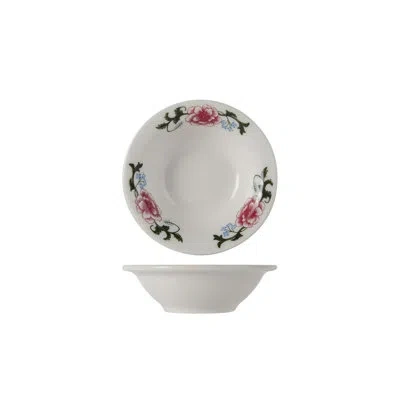 Tuxton Western Rose 3-1/2-ounce Fruit Dish In White