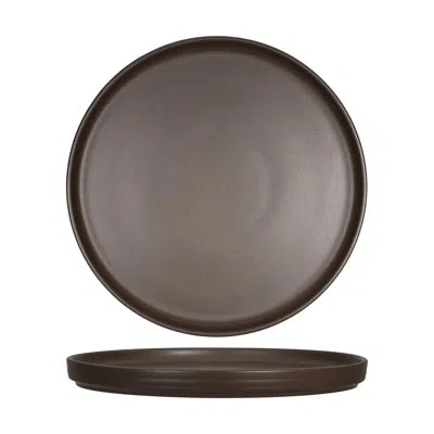 Tuxton Zion 10-3/4-inch Plate Straight Side In Brown