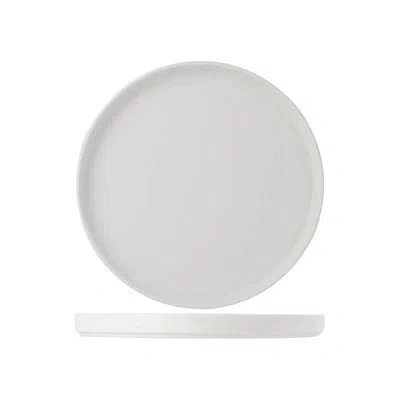 Tuxton Zion 10-3/4-inch X 7/8-inch Plate Straight Side In White