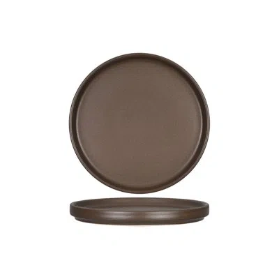 Tuxton Zion 6-1/2-inch Plate Straight Side In Brown