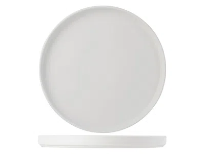 Tuxton Zion Plate Straight Side 10-3/4"x7/8", 12 Pieces In White