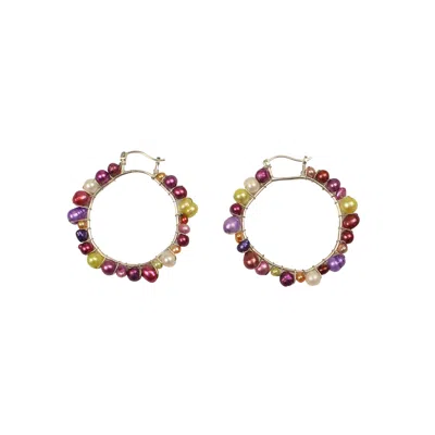 Tuza Cumulus Earrings - Silver In Multi