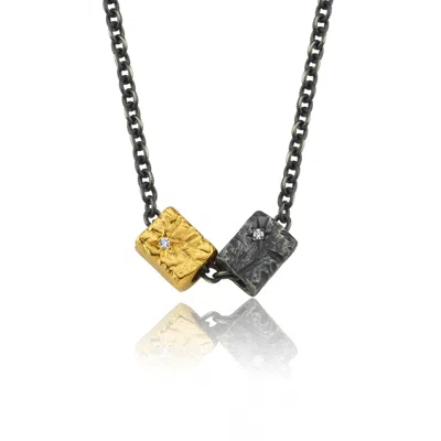 Tvento Men's Gold / Black The Duocha Necklace In Multi