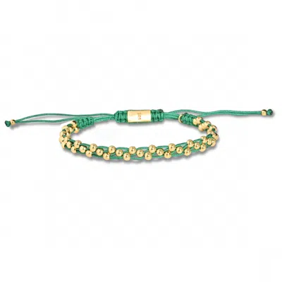 Tvento Men's Gold / Green The Astra Viridia Bracelet
