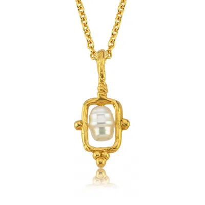 Tvento Men's Gold The Perlita Necklace