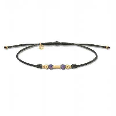 Tvento Men's Green The Lumina Umbra Bracelet In Black