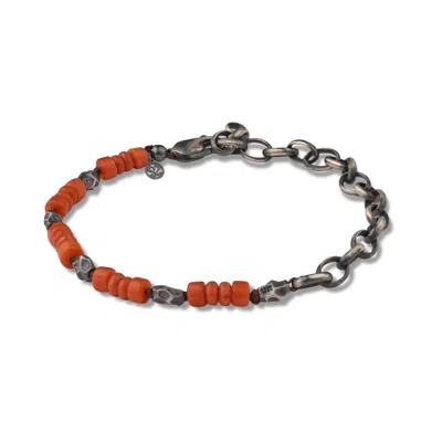 Tvento Men's Orange The Petra Bracelet
