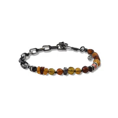 Tvento Men's The Byblos Bracelet In Gray/yellow