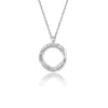 Tvento Men's The Hula Hoop Silver Necklace