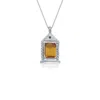 Tvento Men's Yellow / Orange The Templum Porta Necklace Silver