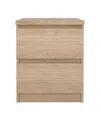 Tvilum 19.49" Wood 2 Drawer Nightstand