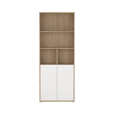 Tvilum 6 Shelf Boockase With 2 Doors, Home Office Storage