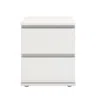 Tvilum Aurora 2 Drawer Nightstand, White