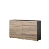 Tvilum Austin 8 Drawer Double Dresser, Truffle Oak