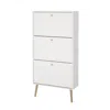 Tvilum Bodo 3 Drawer Shoe Storage Cabinet, White In White