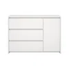 Tvilum Next 46-inch Wide 3-drawer And 1 Door Sideboard, White
