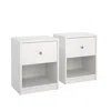Tvilum Portland 1 Drawer Nightstand - Set Of 2, White