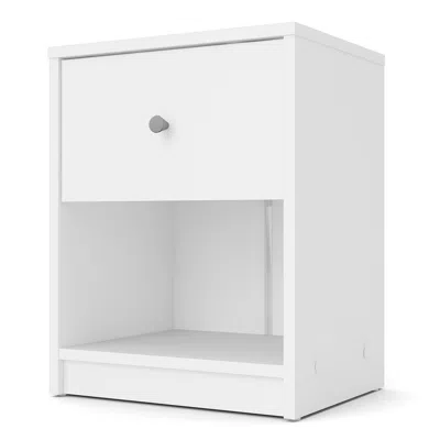 Tvilum Portland 1 Drawer Nightstand, White