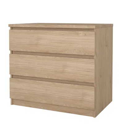 Tvilum Scottsdale 3 Drawer Chest, Jackson Hickory In Brown