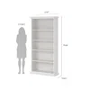 Tvilum Sonoma 5 Shelf Bookcase In White
