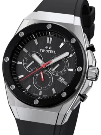 Pre-owned Tw Steel Tw-steel Ce4042 Ceo Tech Chronograph Mens Watch 44 Mm 10atm