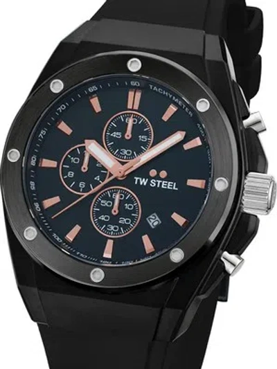 Pre-owned Tw Steel Tw-steel Ce4102 Ceo Tech Chronograph Mens Watch 44mm 10atm
