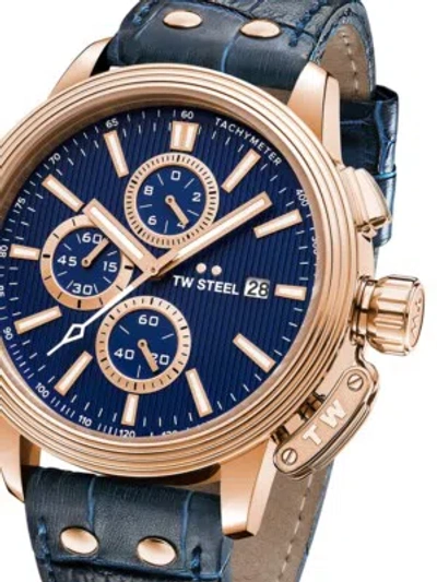 Pre-owned Tw Steel Ce7015 Ceo Adesso Chronograph Mens Watch 45mm 10 Atm