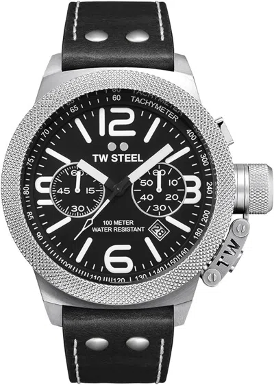 Tw Steel Men's 45mm Quartz Watch In Black