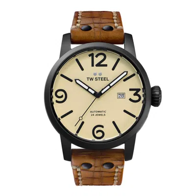 Tw Steel Men's 48mm Automatic Watch In Brown