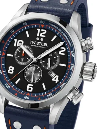 Pre-owned Tw Steel Tw-steel Svs311 Fia World Rally Chronograph Mens Watch 48mm 10atm