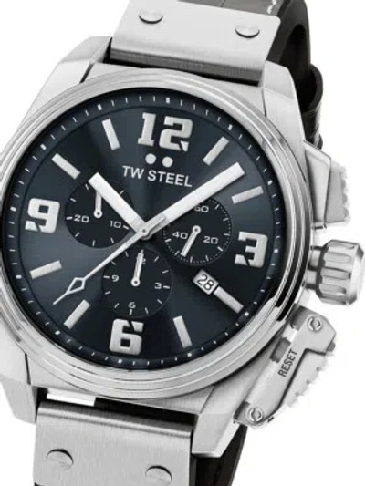 Pre-owned Tw Steel Tw-steel Tw1013 Canteen Chronograph Mens Watch 46mm 10atm