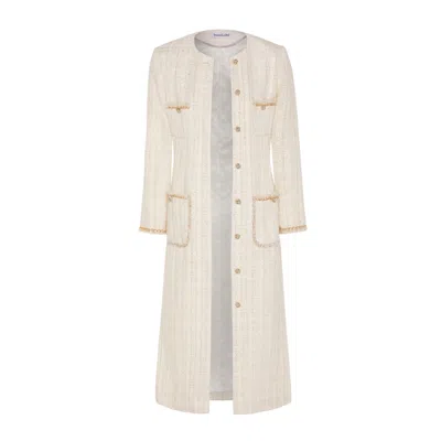 Tweedlabel Women's White Layla Tweed Jacket In Neutral