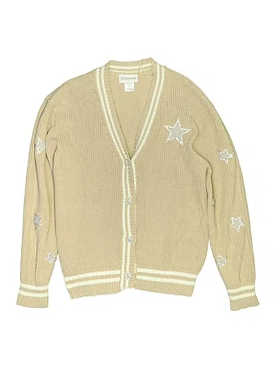 Pre-owned Tween Diva Kids' Cardigan Sweater In Gold