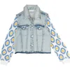 Tween Diva Kids' Open Stitch Denim Jacket In Blue
